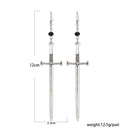 Sword Long Dangle Earrings-4