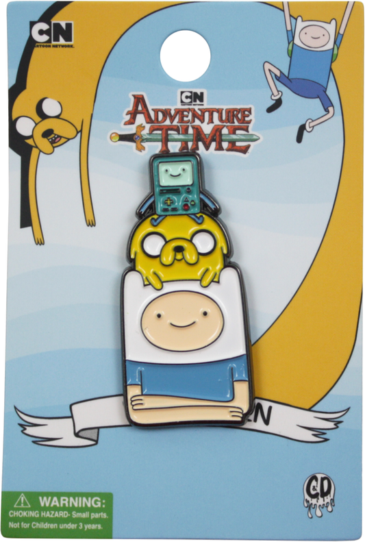 Jake, Finn And BMO Adventure Time Pin