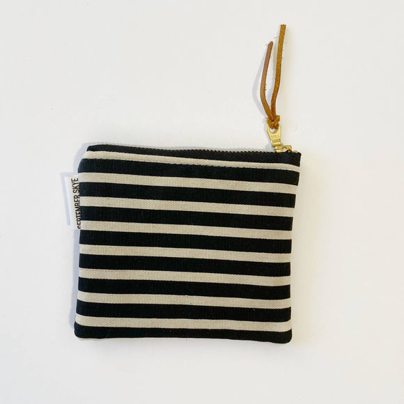 Stripe Square Pouch