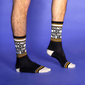 Sounds Like Bullshit To Me Gym Crew Socks - 0