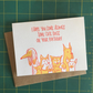 Cute Dogs Birthday Card