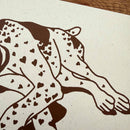 German Shorthaired Pointer Hearts Silkscreen Print-4