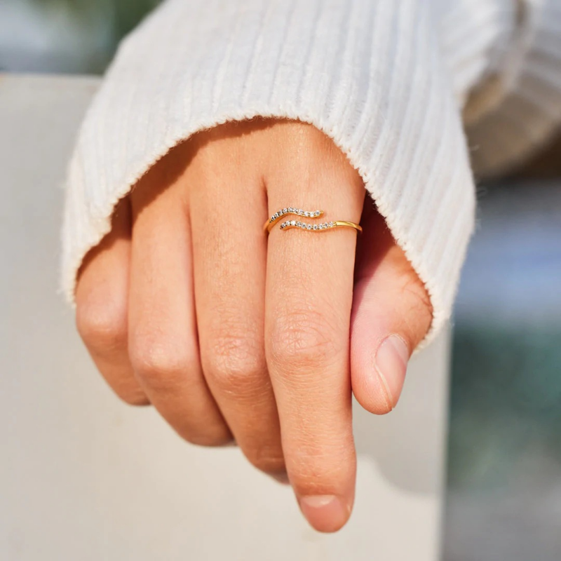 Ocean Wave Beach Ring - 0