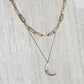 Opal Moon 14K Gold Plated Necklace