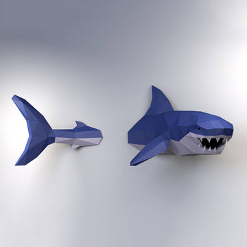 Shark PaperCraft Wall Art Kit