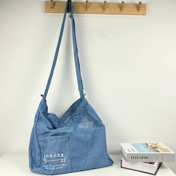 KAUBOII Large Denim Tote Bag
