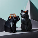 PyroPet Kisa Cat Skeleton Candle - Black-2