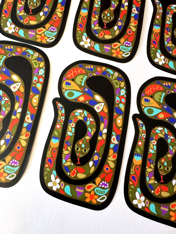 Scandi Snake Sticker