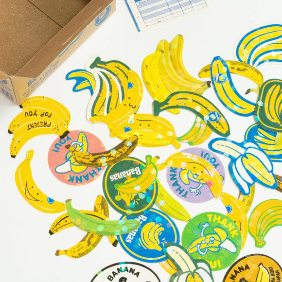 Banana Hako Sticker Box
