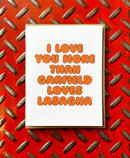 Garfield Loves Lasagna Card-1