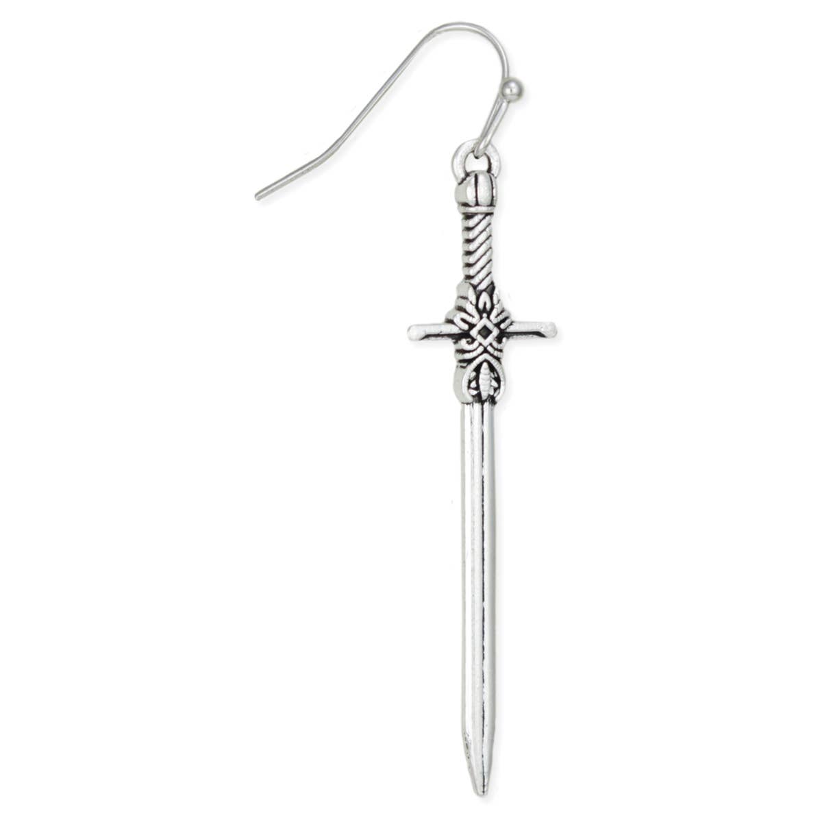 Antiqued Sword Earrings - 0