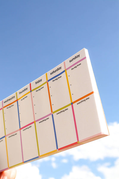 Weekly Big 3 Desk Notepad