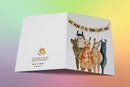 Llamas Herd Goodbye Card-2