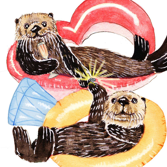 Each Otter Wedding Card
