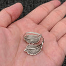 Vintage Leaf Adjustable Ring-2