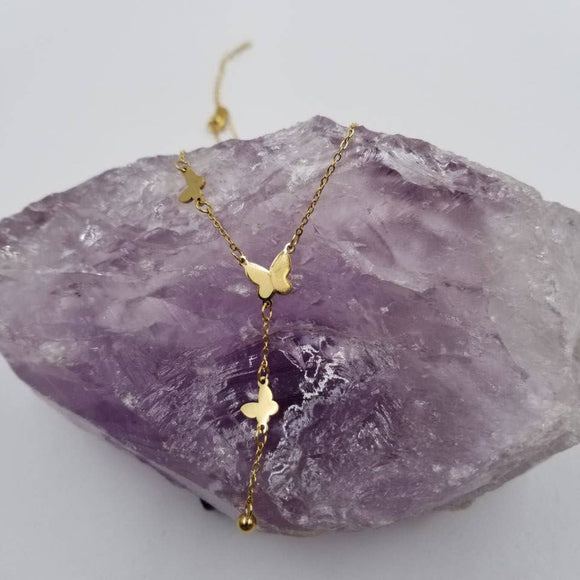 Butterfly Lariat Necklace