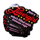 Just A Lovergirl Intense Rage Sticker-3