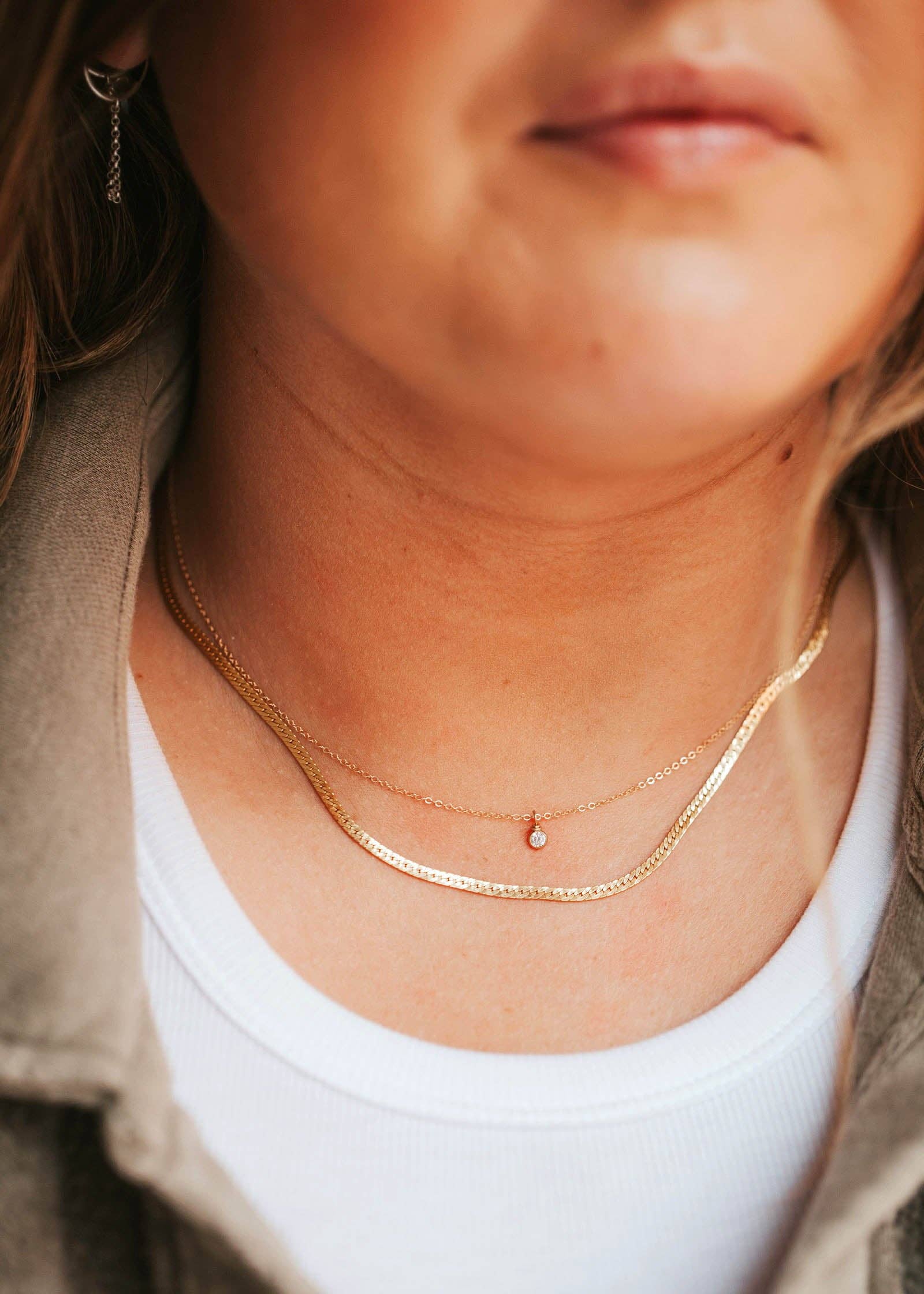 Hello Adorn: Solitaire Necklace - 0