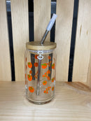 Tomato Gold Rimmed Soda Can Glass-5