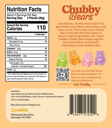 Chubby Bears: Peach Cobbler - 0