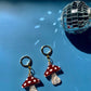 Mini Mushrooms Huggie Earrings