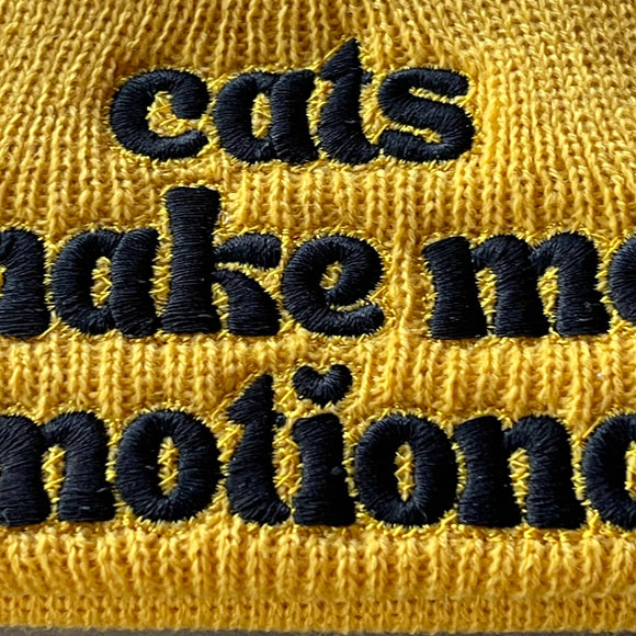 Cats Make Me Emotional Beanie