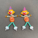 Circus Resin Clown Earrings-4