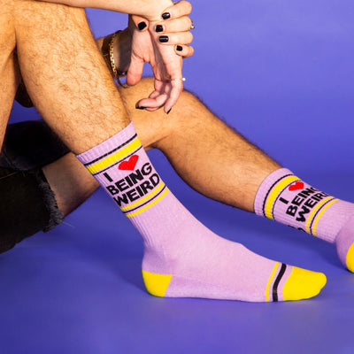 I <3 Being Weird Gym Crew Socks - 0