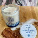 Sugar, Spice, and Reproductive Rights Candle-2