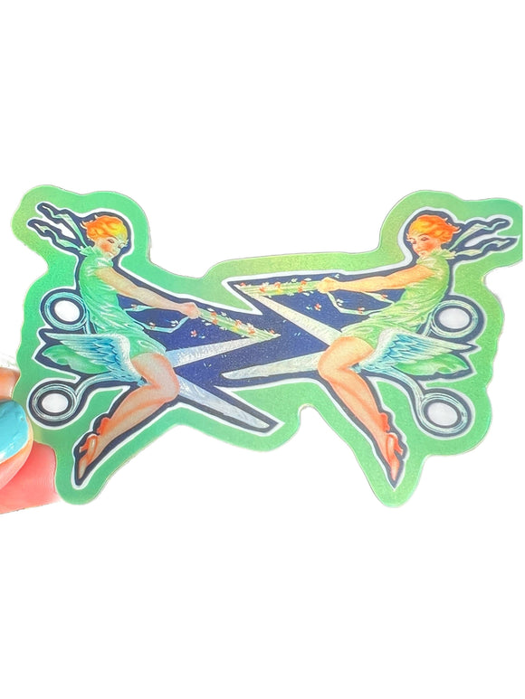 Sapphic Scissors Sticker