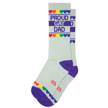 Proud Gay Dad Gym Crew Socks