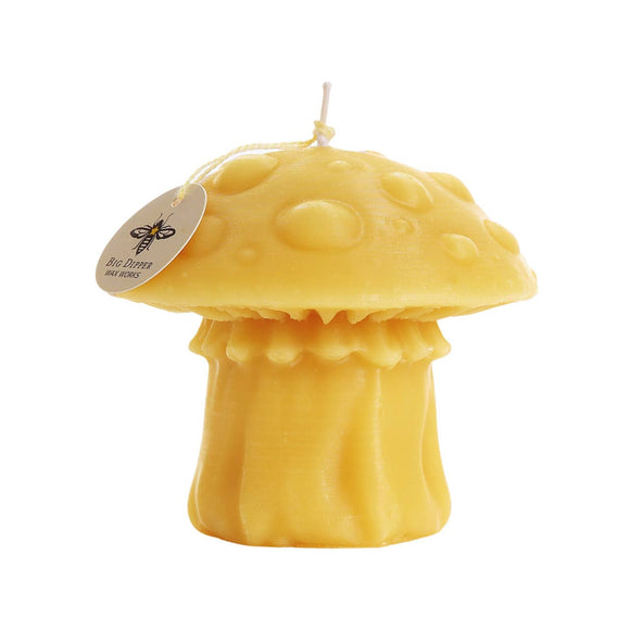 Mushroom Beeswax Candles