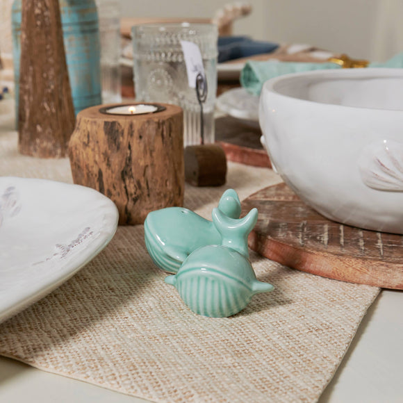 Whales Salt + Pepper Shaker Set