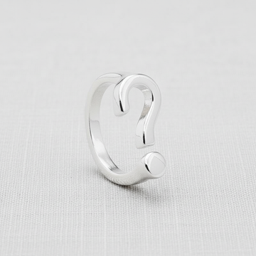 Question Mark Adjustable Ring