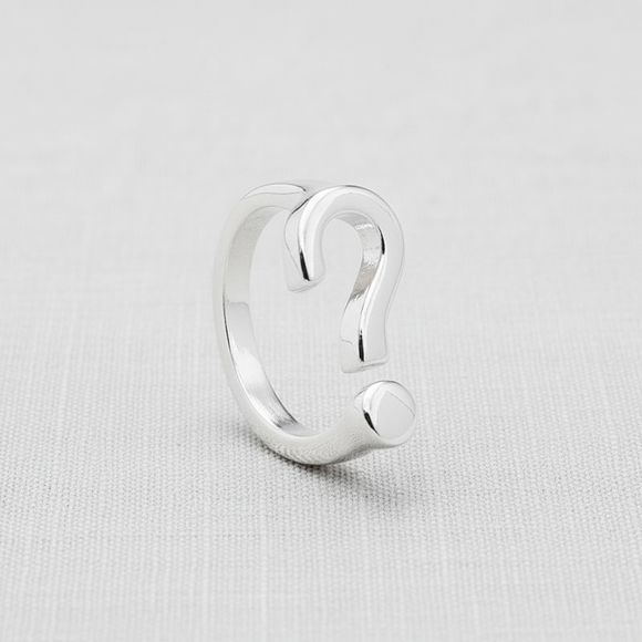 Question Mark Adjustable Ring