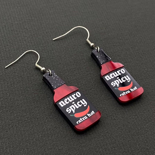Neuro Spicy Hot Sauce Earrings
