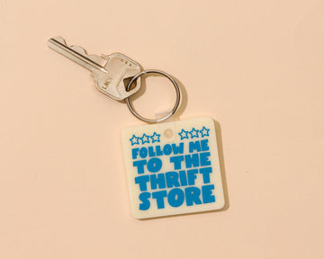 Follow Me to the Thrift Store PVC Keychain - 0