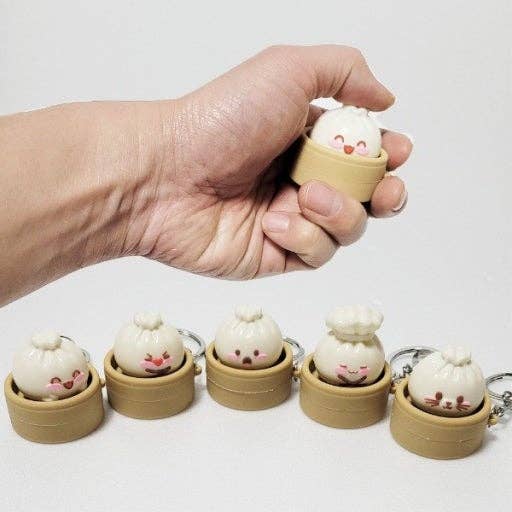 Dumpling Friends Clicker Keychain