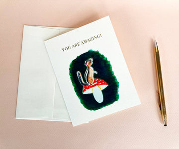 You Are Amazing! Chipmunk Card - 0