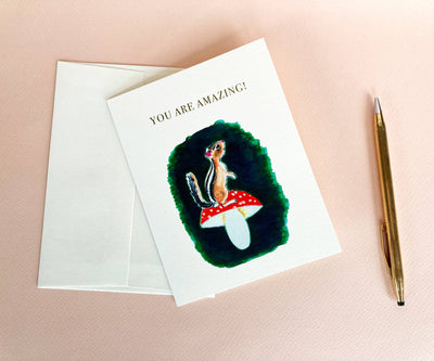 You Are Amazing! Chipmunk Card - 0