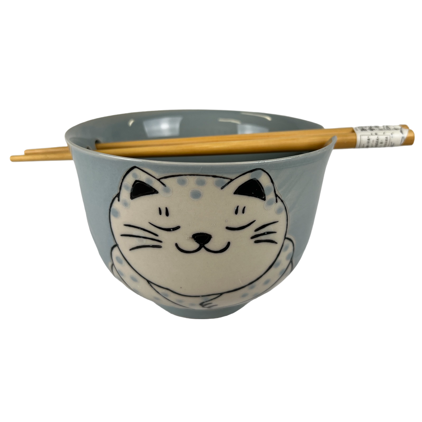 Gray Cat Donburi Bowl