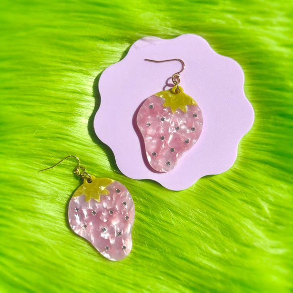 Strawberry Sparkle Earrings