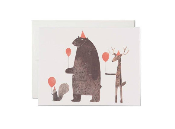 Birthday Party Animals Card