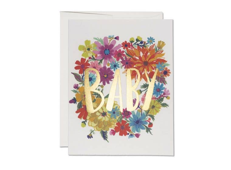 Baby Wreath Greeting Card