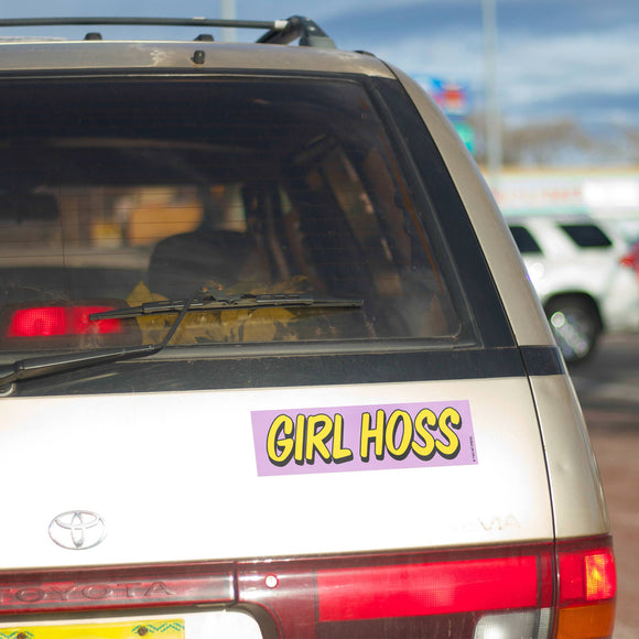 GIRL HOSS Bumper Sticker