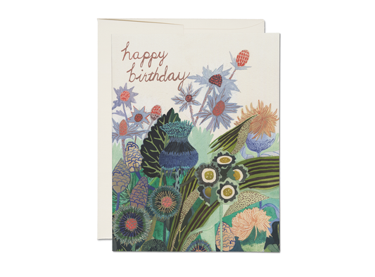 Thistle Birthday Card