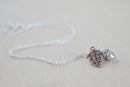 Tiny Silver Acorn Necklace-3