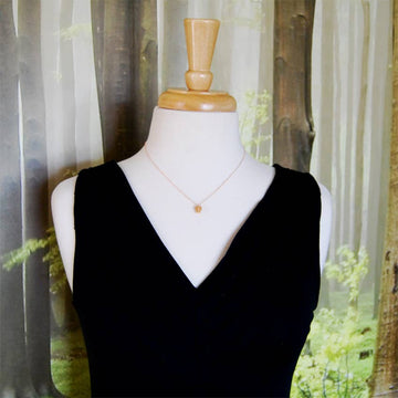 Rose Gold Pine Cone Necklace - 0