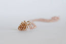 Rose Gold Pine Cone Necklace-3