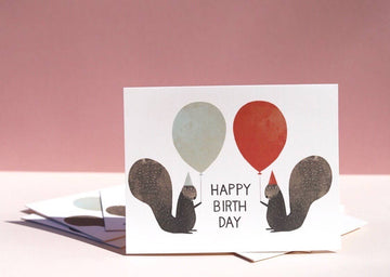 Party Squirrels Birthday Card - 0
